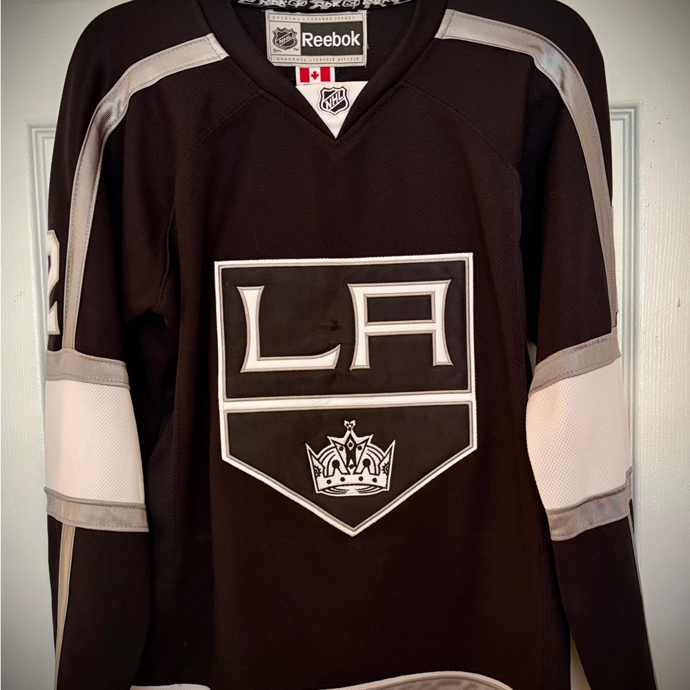 Women’s Reebok Black and Gray LA Kings Hockey Jersey